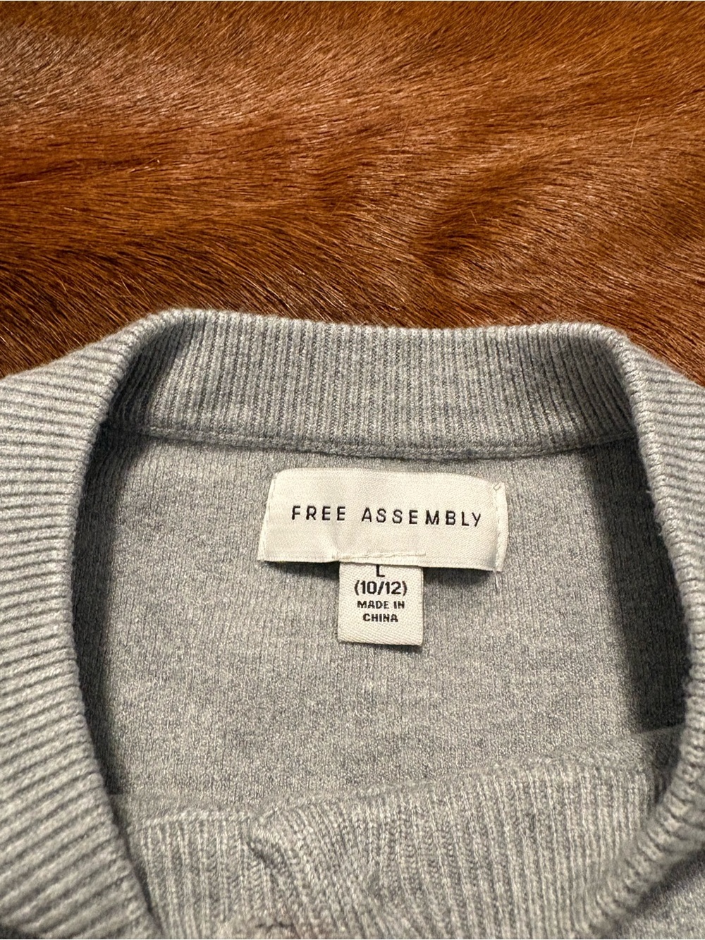Frame Assembly Kids' Light Gray Button-Front Cardigan - Picture 4 of 5